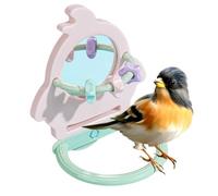 Générique Perchoir À Perroquets - Enrichissement avec Miroir pour Animaux,Perchoir À Mâcher pour Perroquets | pour Perruches Calopsittes Perruches Inséparables Canaris Conures et Animaux de Compagnie