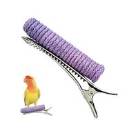 Générique Perchoir pour Oiseaux Grande Pince-Cheveux Debout Corde Coton, | Accessoires Cheveux Perchoir Oiseau Pour Mâcher Enrichissement Anti-Ennui Conure Inséparable Gris D'Afrique