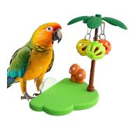 Générique Perchoir pour Perruche avec Clochette - Jouet d'exercice et d'Éveil | Perchoir à Fixer dans Cage pour Oiseaux | pour Inséparables, Conures, Perruches, Petites, Moyennes Et Grandes Races