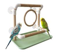 Générique Perchoir Support Oiseau Amusants interactifs à mâcher Ventouse | Perchoir rond pour oiseau et perroquet, balançoire et cage Pour conure inséparable pinson ara dressage escalade coupe