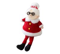 Générique Père Noël - Peluche De Noël Assise 20 G | Adorable Décoration D'étagère pour Intérieur Et Extérieur, Tissu Doux, Idéale pour Décorer Table, Fenêtre, Cheminée Ou Fête.