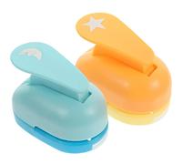 Générique Perforatrice de Papier Forme Spéciale 1,5 Cm Lot de 2pcs en Plastique et Fer pour Décoration de Scrapbooking et Création D'étiquettes, pour Agendas et Enveloppes