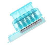 Générique Perforatrice Manuelle 6 Trous pour Feuilles Mobiles, Plastique Transparent Vert, Perforateur Papier pour Bureau et Scrapbooking, Compatible Papier, Carton, Étiquettes - Outil