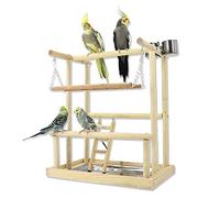 Générique Pergola en Bois Massif pour Perroquets, Table De Jeu 3 Niveaux