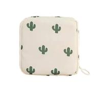 Générique Period Bag, Menstrual Pad, Reusable Zipper Closure Waterproof Lining Compact Size Stylish Look Lightweight Design, Tampon Storage Pouch for Women, 4.72x4.72inches