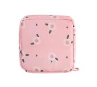 Générique Period Bag, Menstrual Pad, Reusable Zipper Closure Waterproof Lining Compact Size Stylish Look Lightweight Design, Tampon Storage Pouch for Women, 4.72x4.72inches