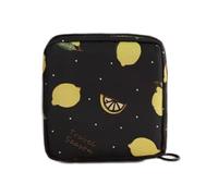 Générique Period Bag, Menstrual Pad, Reusable Zipper Closure Waterproof Lining Compact Size Stylish Look Lightweight Design, Tampon Storage Pouch for Women, 4.72x4.72inches