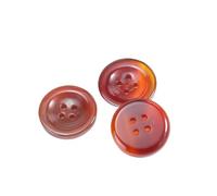 Générique Perles d'espacement en Tourmaline de Quartz Rouge à Fond Plat à 4 Trous Naturelles for vêtements d'extérieur, Fournitures de Couture et d'artisanat(1PC Fine Edges 20mm)