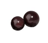 Générique Perles intercalaires rondes en pierre naturelle marron foncé de 6/8/10/12 mm, for la fabrication de bijoux, fournitures, bracelets énergétiques, accessoires(6mm about 61pcs)