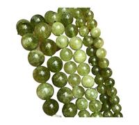 Générique Perles rondes en pierre naturelle bleu foncé, for la fabrication de bijoux, bracelets faits main, 4/6/8/10/12 mm(Green Peridot,6mm (62pcs)