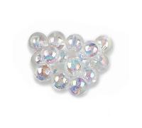 Générique Perles rondes transparentes de couleur AB de 4/6/8/10/12 mm, perles d'espacement for bricolage, bracelets, colliers et loisirs créatifs(5mm 500pcs)