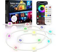 Générique Permanent Outdoor Lights 100ft, Smart RGB 60 LED Eaves Lights with 54 Scene Modes, IP67 Waterproof Outdoor LED Lights for Home Party,Garden,Work with APP and Remote