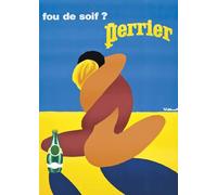 Générique Perrier Affiche Publicitaire, Papier Satiné 190g/m², Disponible en plusieurs Tailles de 30x21 cm à 100x71 cm, Impression Haute Résolution, Décoration Murale (21x30cm)