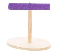 Générique Perroquet Animal de Compagnie des Stands perchoirs à Oiseaux Jouets d'oiseaux pour volière Rester Perche d'oiseau intéressante Oiseau en Bois perchoir à Oiseaux Violet,Mauve