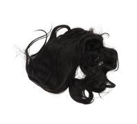 Générique Perruque Noire Longue Ondulée pour Femme Séparation Centrale Aspect Naturel pour Halloween et Cosplay