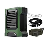 Générique Personal Fan, 4-Speed Wind Blower, Travel Fan with Flashlight, Built-in Power Bank, Compact Cooling Device, for Camping, Work, Summer Hiking, Gym, Beach, Desk, Fishing