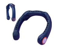 Générique Personal Neck Fan - Foldable 3 Speeds Hands-Free Rechargeable