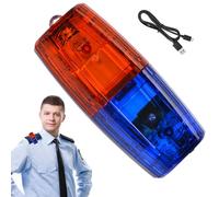 Générique Personal Warning Lights | Night Riding Safety Lights | Waterproof Red Blue Flash Flashlight, Handy To Charge Cycling Safety Indicator Light, Flash Warning Lightts For Running