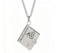 Générique Personalization To My Granddaughter Book Necklace, The Most Beautiful Chapter Book Necklace for Granddaughter Daughter (Granddaughter Book - Silver)