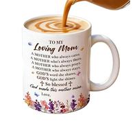 Générique Personalized Coffee Mug For Mom - Custom Name Mothers Day Cup | Best Mom Ever Coffee Mug | Ceramic 11oz Tea Cup, Custom Text Photo Mùg, Dishwasher Safe, Microwave Safe