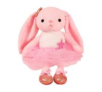 Générique Personalized Custom Embroidery Text Ballet Dancing Bunny Plush Toy Doll (Pink)