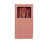 Générique Personalized Custom Printed 5-piece Makeup Brush Box Set With Mirror Makeup Brush Storage Box (Rose Gold)
