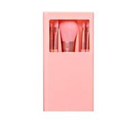 Générique Personalized Custom Printed 5-piece Makeup Brush Box Set With Mirror Makeup Brush Storage Box (Pink)