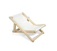 Générique Personalized Heat Transfer Pet Scratch-Resistant Wooden Adjustable Folding Beach Chair