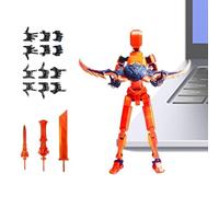 Générique Personnages d'action À Articulations - Jouet à Monter Soi-même avec Articulations Mobiles Imprimé en 3D,Figurines d'action articulées | pour Noël Camarades Garçons Anime Film Anniversaire