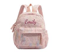 Générique Personnalisable Sac à Dos Enfant, Sac a Dos Maternelle, Rose