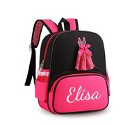 Générique Personnalisable Sac a Dos Fille, Sac a Dos Personnalisé Enfant Prenom, Sac à Dos Bébé Crèche, Cartable Fille Maternelle, Petit Sac a Dos Enfant 33 * 26cm, Sac de Danse (Rose Noirâtre)