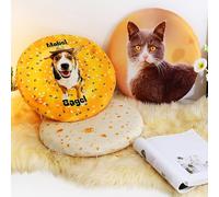 Générique Personnalisé Coussin Mousse arrière Rond Coussin à Long Terme Pas fatigué Cul,Inclus Impression Totale des 2 Côtés Pas de Marges Taie Amovible et Lavable en Machine