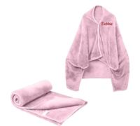 Générique Personnalisé Couverture de chall en Laine à Double Couche,Couvertures en Flanelle avec Texte, pour Enfants et Adultes - pour Garder au Chaud Couvertures (Violet Clair)