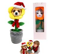 Générique Personnalisé Fleur de Danse avec Visage,avec Musique et lumière, Apprendre à Parler, 120 chansons, Jouet Interactif pour Léducation de la Enfants (Jaune)