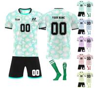 Générique Personnalisé Maillot de Foot,Concevez Votre Propre nom de Maillot de Pied,numéros,Logo,25/26 Saison Nouveau Maillot de Football vêterments pourgarçons Adultes Costume (Style 20)