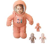 Générique Personnalisée Visage Astronaute poupée Maison Ornement en Peluche Jouet Cadeau Astronaut 33CM,60CM (Rose 33CM)