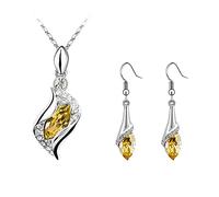 Générique Personnalité Créatif Bijoux Ensemble Bijoux D'oreilles Collier Ensembles De Bijoux Vert Fantaisie Adolescent Ensembles Pour Adolescents (H, One Size)