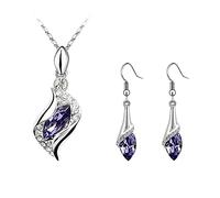 Générique Personnalité Créatif Bijoux Ensemble Bijoux D'oreilles Collier Ensembles De Bijoux Vert Fantaisie Adolescent Ensembles Pour Adolescents (C, One Size)