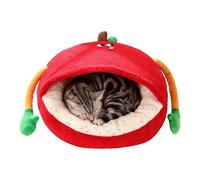 Générique Pet Bed | Anti-Slip Semi-Enclosed Pet Winter Nest,Calming Dog Bed - for Puppy Animal Indoor Bedroom Balcony Apartment Home