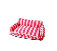 Générique Pet Bed, Canapé-lit/Fauteuil for Chien/Chat en Polaire Douce Imitation Cachemire de 79 cm (2,6 pi) avec Rembourrage en Coton PP 3D SF184,for Pets(M-Pink Stripe)