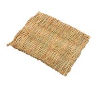 Générique Pet Bed Cushion - 28x40cm Natural Grass Woven Mat | Breathable Animal Bedding Pad | Comfortable Resting for Indoor Balcony Camping Travel Backyard RV Kennel Sofa Floor Use