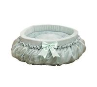 Générique Pet Bed, Matelas Confortable en Dentelle for Animaux de Compagnie, Lavable, lit de Princesse, antidérapant, Chaud et Doux, en Peluche, for l'automne et l'hiver,for Pets(Beige,55x15 CM)