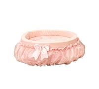 Générique Pet Bed, Matelas Confortable en Dentelle for Animaux de Compagnie, Lavable, lit de Princesse, antidérapant, Chaud et Doux, en Peluche, for l'automne et l'hiver,for Pets(Pink,55x15 CM)