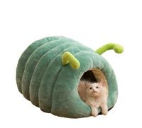 Générique Pet Bed, Panier for Chat d'intérieur, Tente for Chaton, Coussin en Coton Amovible, Chaud et Doux, Accessoires for Animaux de Compagnie, Petit Panier for Chien,for Pets(Beige,M)