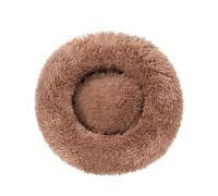 Générique Pet Bed, Panier Rond Confortable en Peluche for Chien, Grand Format, 100 cm, en Coton Doux, idéal for l'intérieur et Les Chats,for Pets(Khaki-100CM)