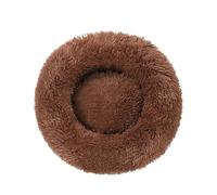 Générique Pet Bed, Panier Rond Confortable en Peluche for Chien, Grand Format, 100 cm, en Coton Doux, idéal for l'intérieur et Les Chats,for Pets(Coffee-100CM)