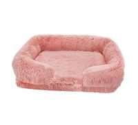 Générique Pet Bed, Tapis Long en Peluche for Chien, canapé-lit carré, nid for Chat, Toutes Saisons, Chaud, Fournitures for Animaux de Compagnie, Maison, Hiver,for Pets(Signal Line1,XL 100x60x18cm)
