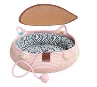 Générique Pet Beds for Cats | with Cushion Pillow Washable Anti-Slip,Comfortable Cat Bed Indoor Nest - for Kitten Puppy Sleeping Calming Indoor Home Decor Apartment Living Room Balcony