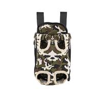 Générique Pet Carrier Backpack, Cat Carrier Bag with Leg Holes, Easy-fit Chest Carrier for Small Dogs Cats Puppies (Small,B-Army)