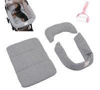 Générique Pet Cart Cushion Side Pad Set, Portable Anti-Slip Removable Washable Carts Pad for Small Dog Cats, Comfortable Protective Puppy Cart Mat for Travel Outdoor Daily Use
